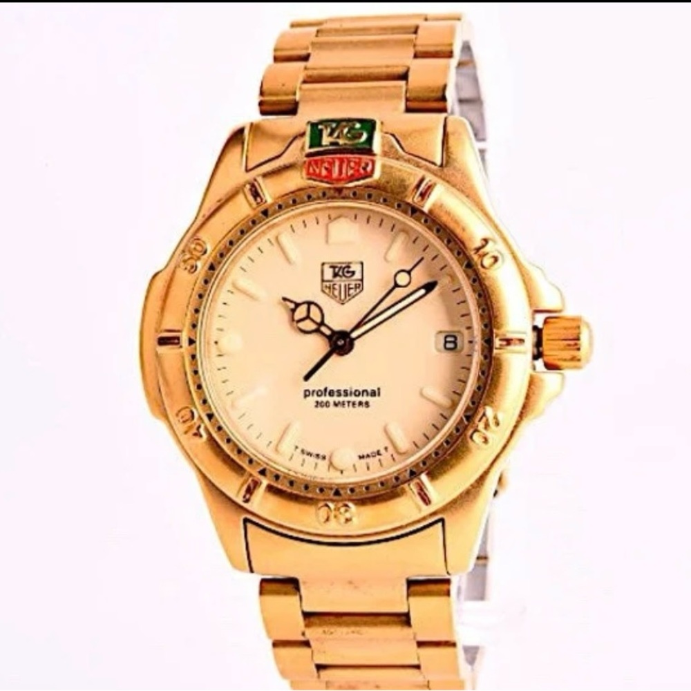 Tag Heuer 4000 Series Professional Gold Tone Stainless Steel Unisex Watch